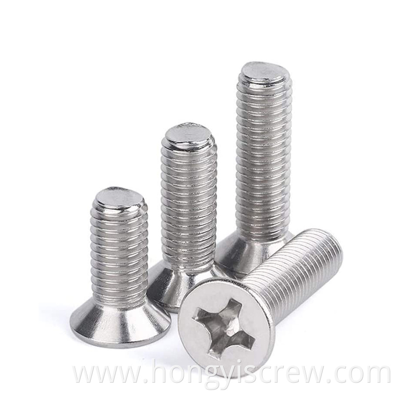 Phillips Countersunk Flat Head Stainless Steel Machine Screws OEM Stock Support